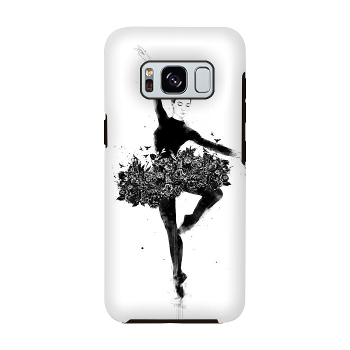 Galaxy S8 StrongFit Floral dance by Balazs Solti