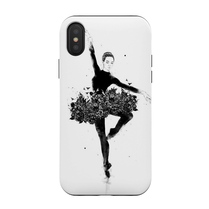 iPhone Xs / X StrongFit Floral dance by Balazs Solti