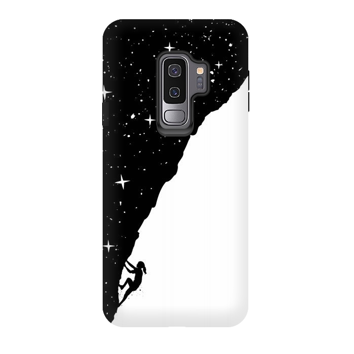 Galaxy S9 plus StrongFit Night climbing (bw) by Balazs Solti