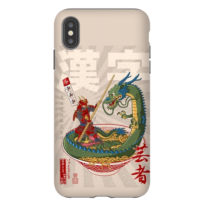 iPhone Xs Max StrongFit Samurai dragon ramen by Alberto