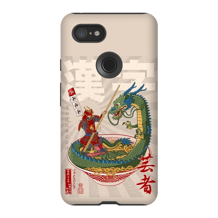 Pixel 3XL StrongFit Samurai dragon ramen by Alberto