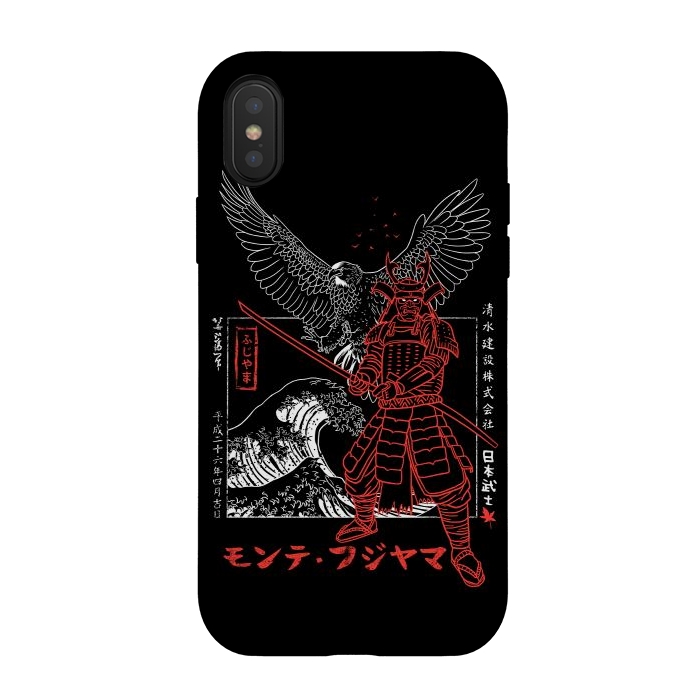 iPhone Xs / X StrongFit Samurai eagle wave by Alberto
