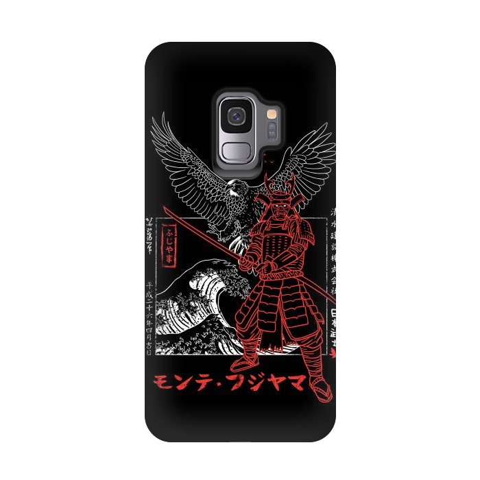Galaxy S9 StrongFit Samurai eagle wave by Alberto