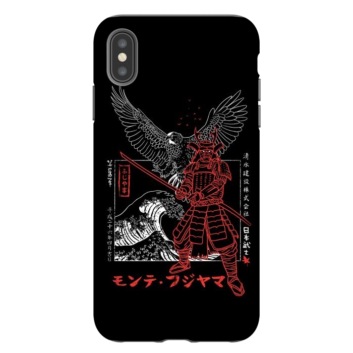 iPhone Xs Max StrongFit Samurai eagle wave by Alberto