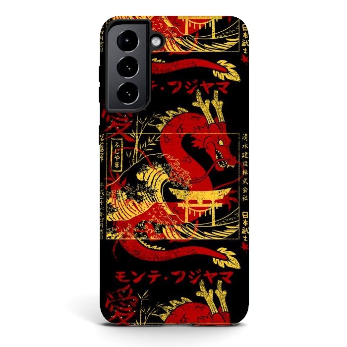 Galaxy S21 plus StrongFit Red chinese dragon gold by Alberto