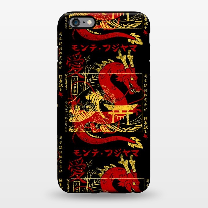 iPhone 6/6s plus StrongFit Red chinese dragon gold by Alberto