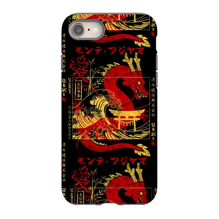iPhone 8 StrongFit Red chinese dragon gold by Alberto