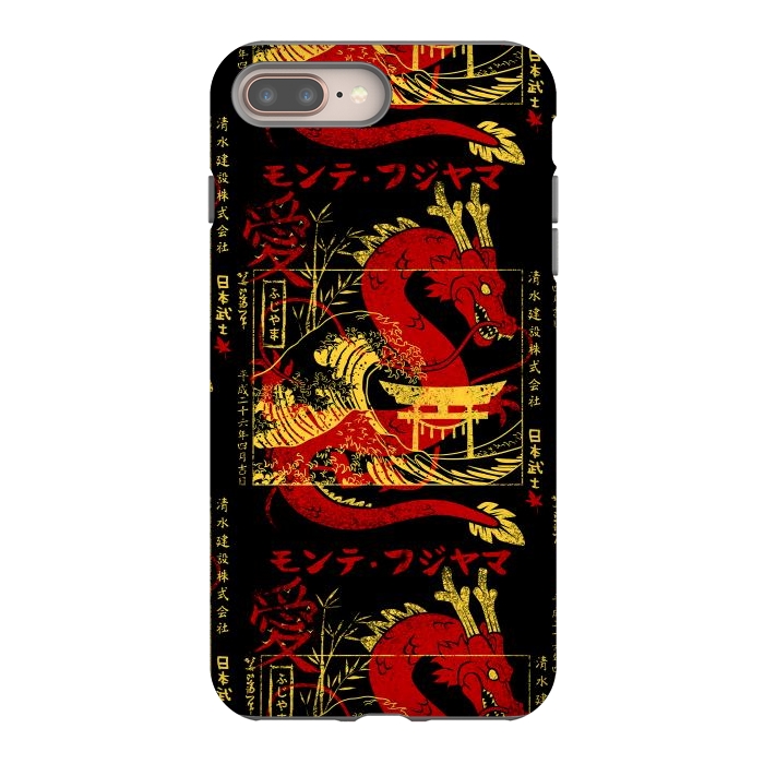iPhone 8 plus StrongFit Red chinese dragon gold by Alberto