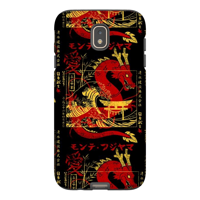 Galaxy J7 StrongFit Red chinese dragon gold by Alberto