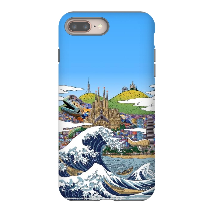 iPhone 7 plus StrongFit The great wave in Barcelona by Alberto