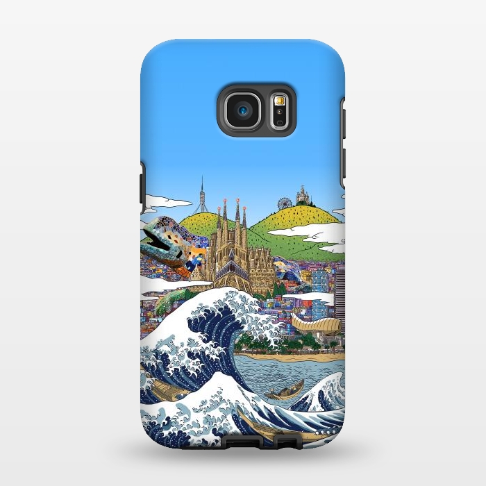 Galaxy S7 EDGE StrongFit The great wave in Barcelona by Alberto
