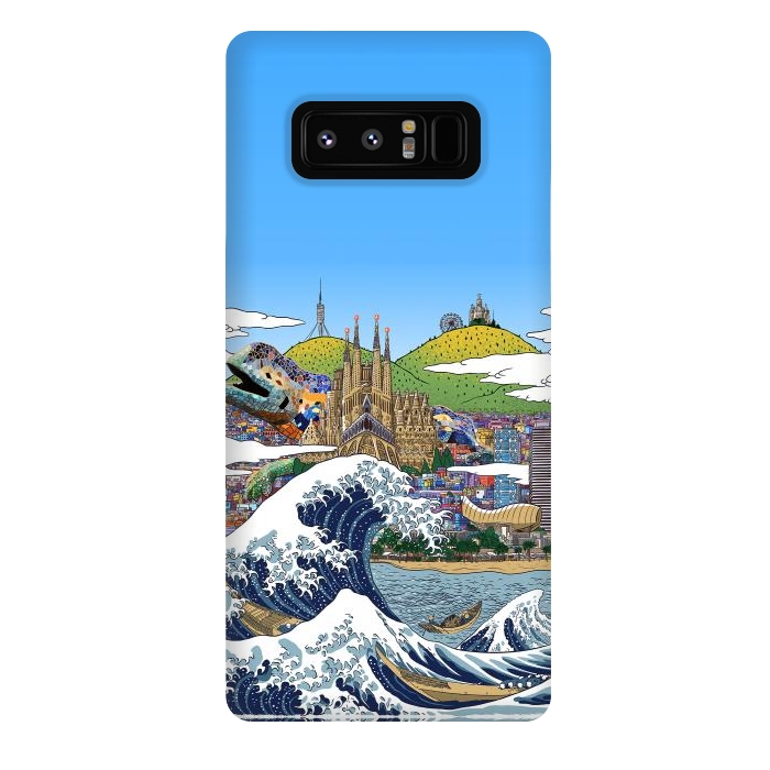 Galaxy Note 8 StrongFit The great wave in Barcelona by Alberto