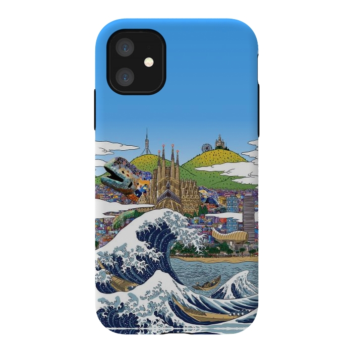 iPhone 11 StrongFit The great wave in Barcelona by Alberto
