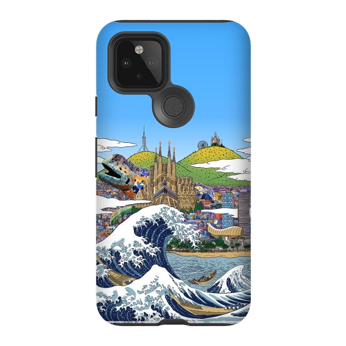 Pixel 5 StrongFit The great wave in Barcelona by Alberto