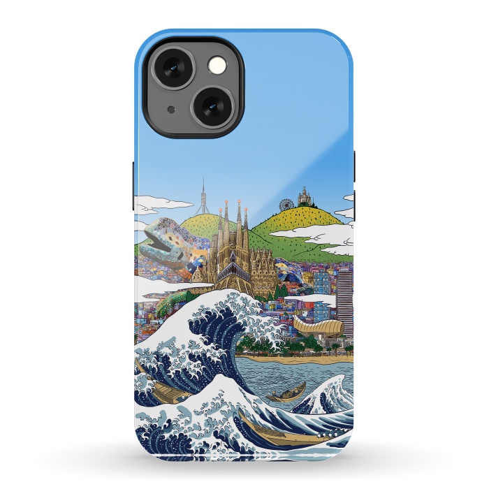 iPhone 13 StrongFit The great wave in Barcelona by Alberto