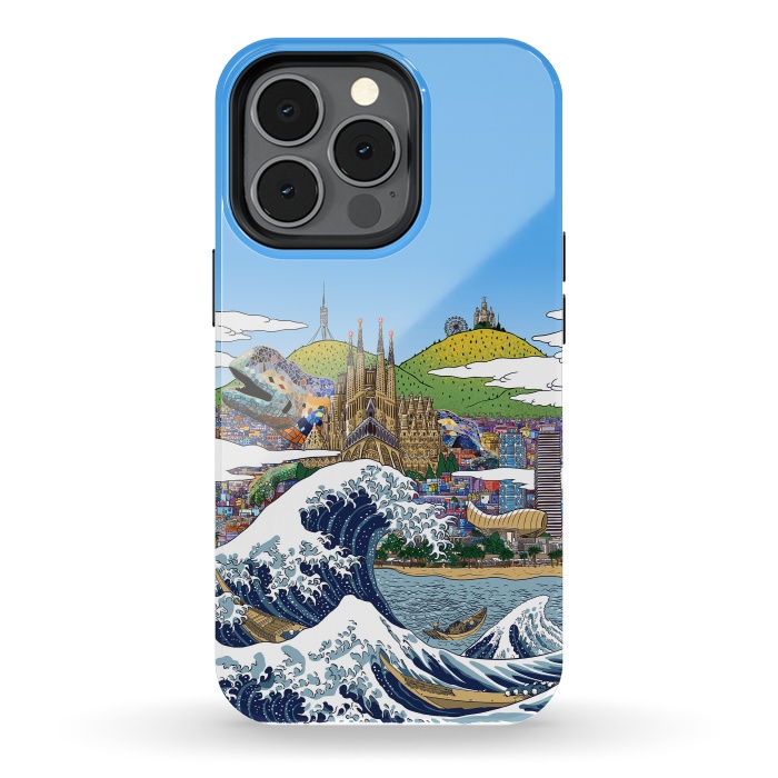 iPhone 13 pro StrongFit The great wave in Barcelona by Alberto