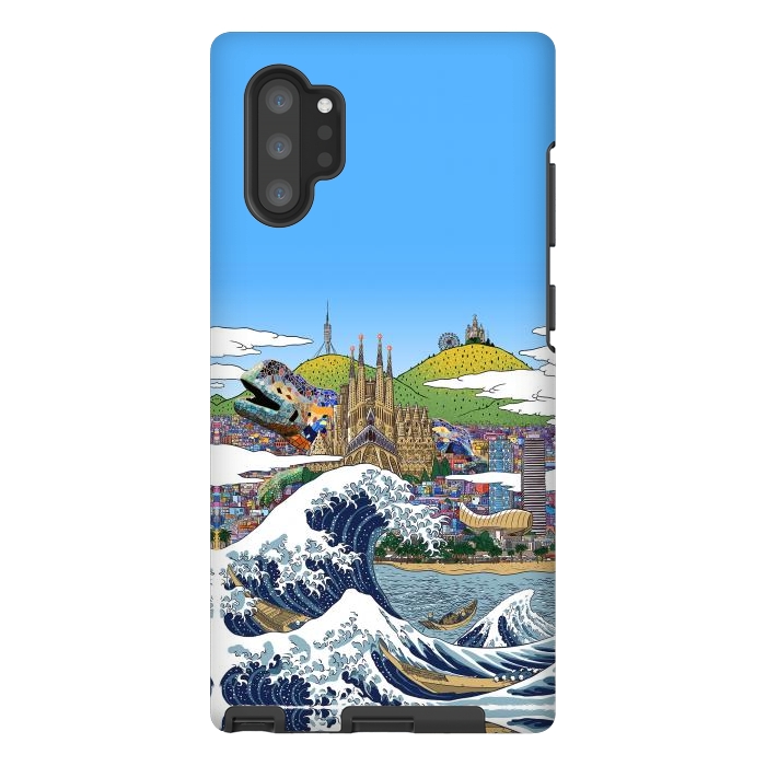 Galaxy Note 10 plus StrongFit The great wave in Barcelona by Alberto