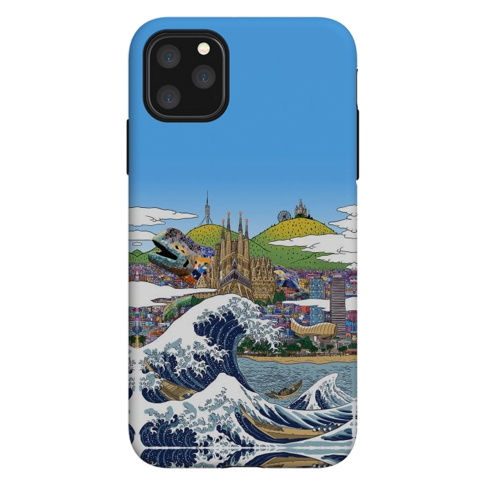 iPhone 11 Pro Max StrongFit The great wave in Barcelona by Alberto