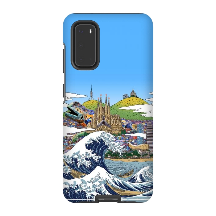 Galaxy S20 StrongFit The great wave in Barcelona by Alberto