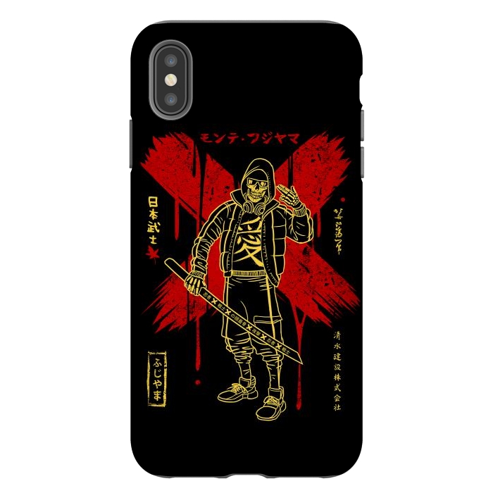 iPhone Xs Max StrongFit Modern ninja in tracksuit by Alberto