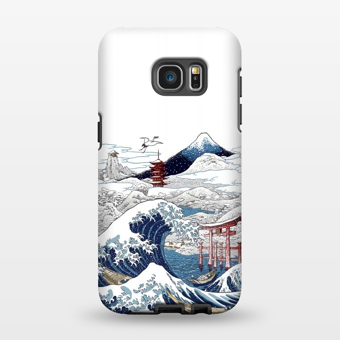 Galaxy S7 EDGE StrongFit Winter wave in japan by Alberto
