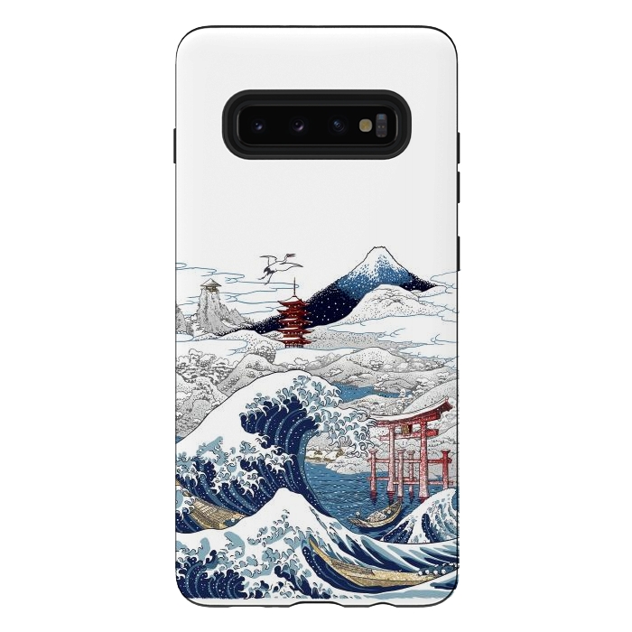 Galaxy S10 plus StrongFit Winter wave in japan by Alberto