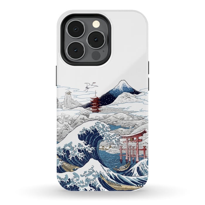 iPhone 13 pro StrongFit Winter wave in japan by Alberto