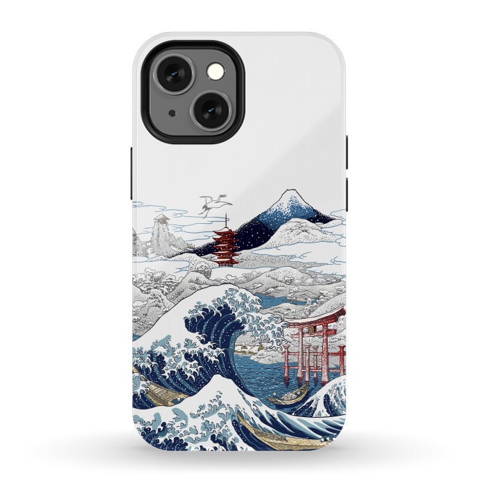 iPhone 13 mini StrongFit Winter wave in japan by Alberto