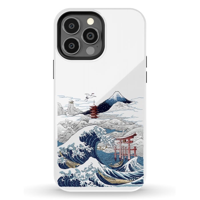 iPhone 13 Pro Max StrongFit Winter wave in japan by Alberto