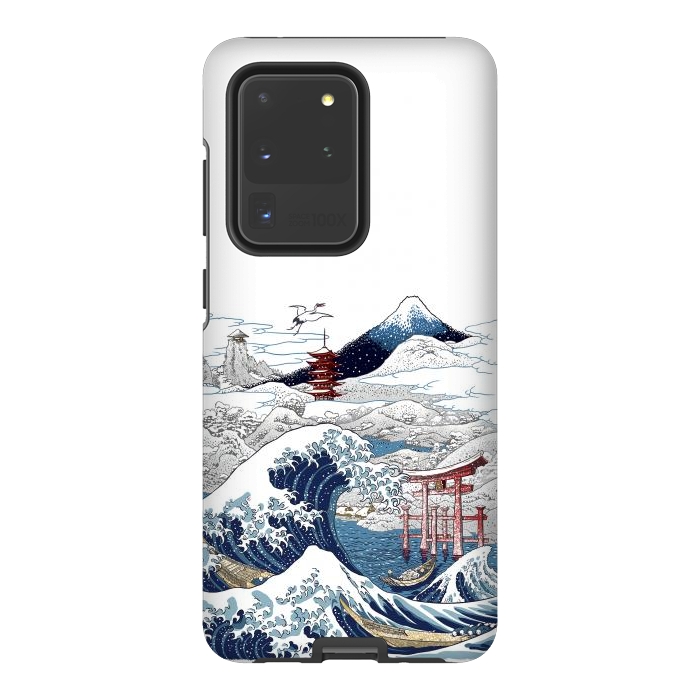 Galaxy S20 Ultra StrongFit Winter wave in japan by Alberto