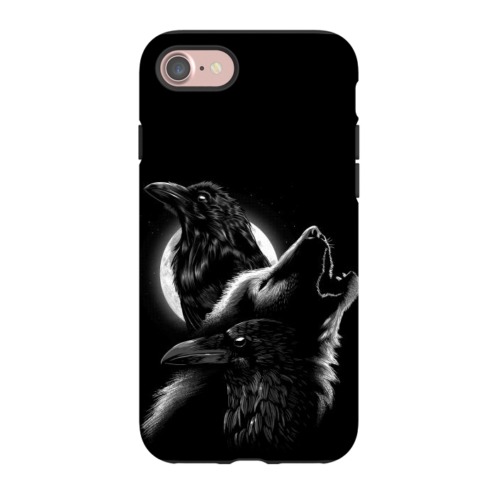 iPhone 7 StrongFit Wolf crow by Alberto