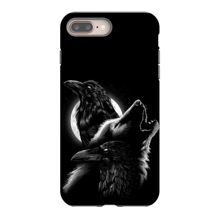 iPhone 7 plus StrongFit Wolf crow by Alberto