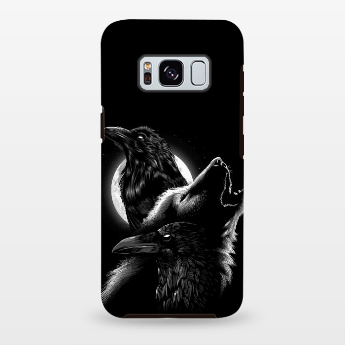 Galaxy S8 plus StrongFit Wolf crow by Alberto