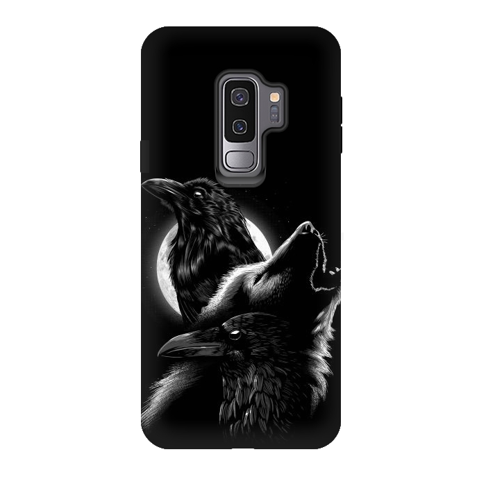Galaxy S9 plus StrongFit Wolf crow by Alberto