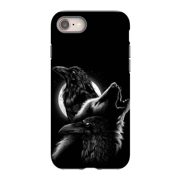 iPhone 8 StrongFit Wolf crow by Alberto