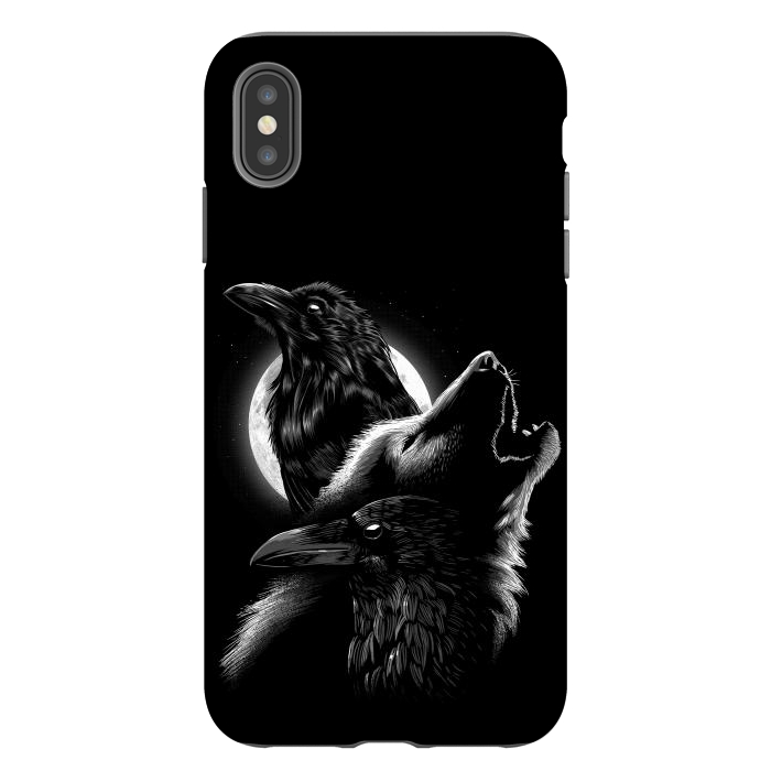 iPhone Xs Max StrongFit Wolf crow by Alberto