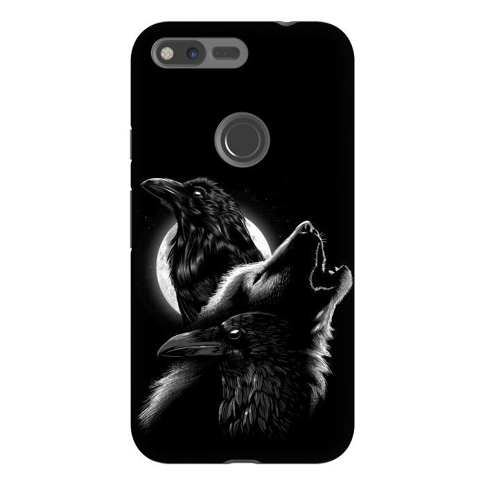 Pixel XL StrongFit Wolf crow by Alberto