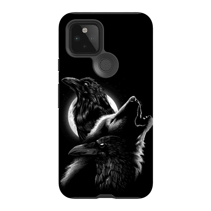 Pixel 5 StrongFit Wolf crow by Alberto