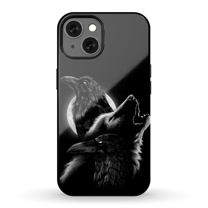 iPhone 13 StrongFit Wolf crow por Alberto