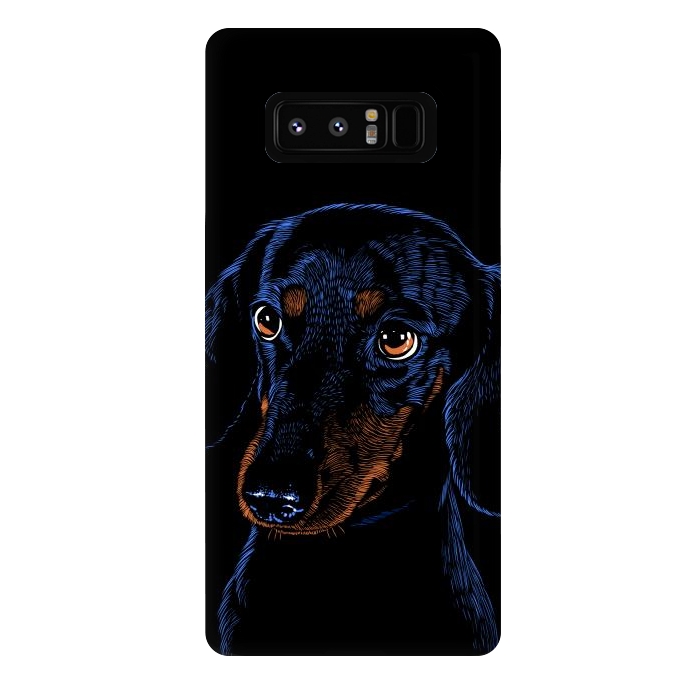 Galaxy Note 8 StrongFit Dachshund puppies dog by Alberto