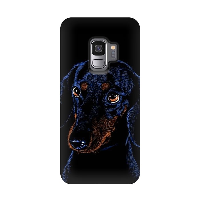 Galaxy S9 StrongFit Dachshund puppies dog by Alberto