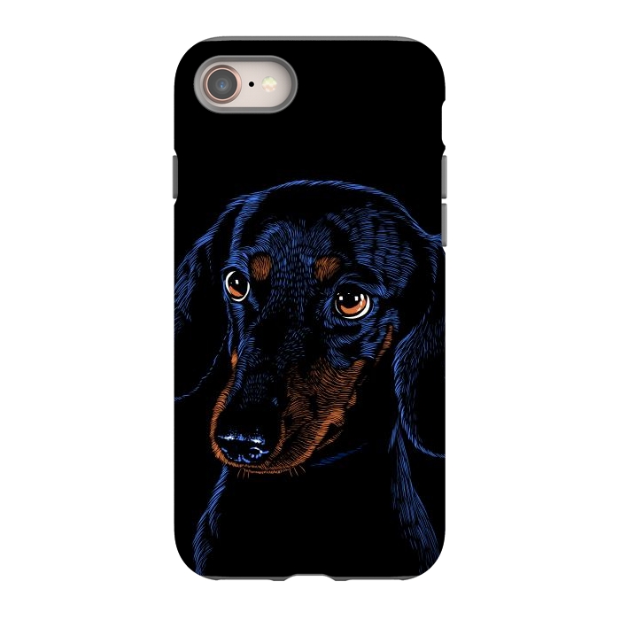 iPhone 8 StrongFit Dachshund puppies dog by Alberto
