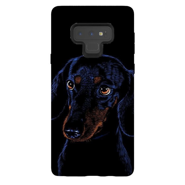 Galaxy Note 9 StrongFit Dachshund puppies dog by Alberto