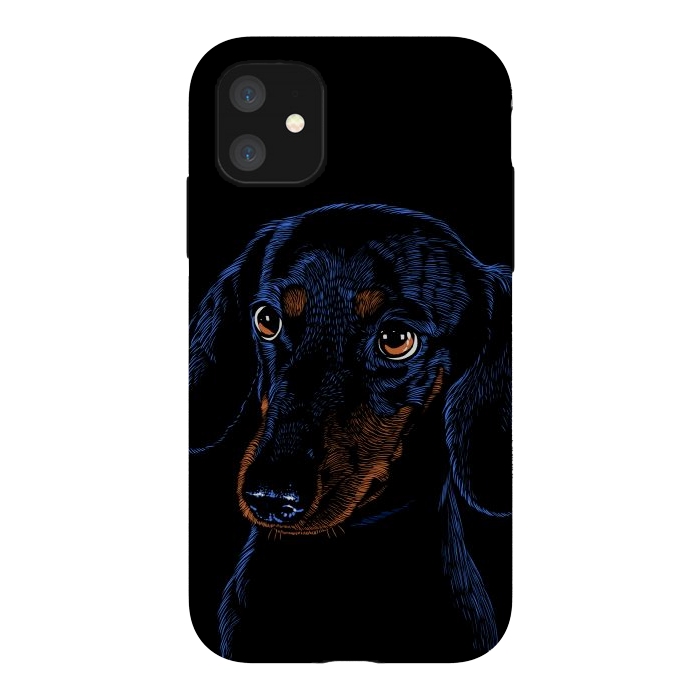 iPhone 11 StrongFit Dachshund puppies dog by Alberto