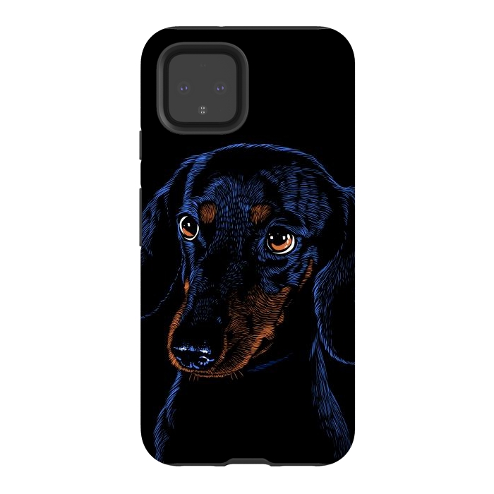 Pixel 4 StrongFit Dachshund puppies dog by Alberto