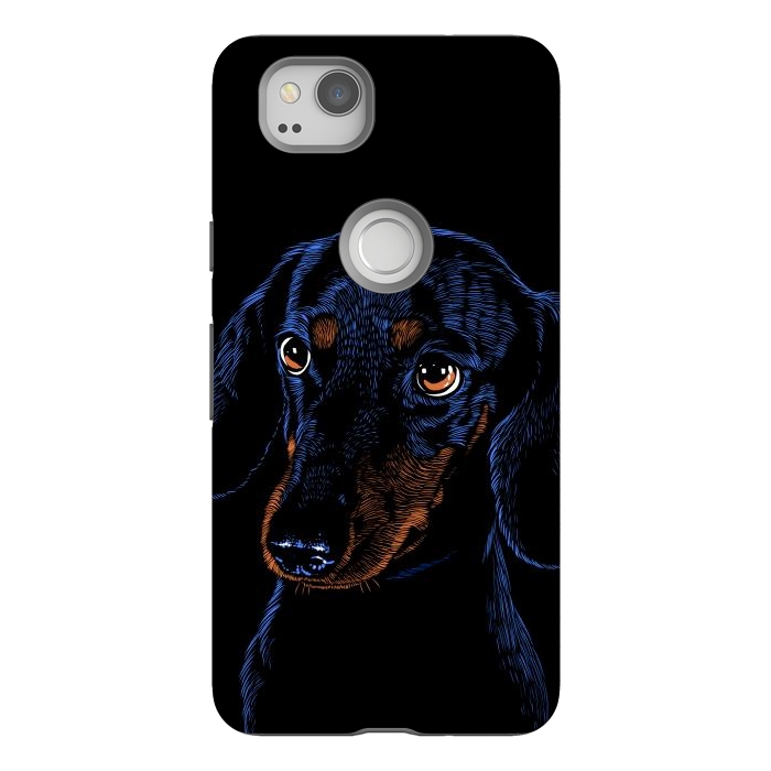 Pixel 2 StrongFit Dachshund puppies dog by Alberto