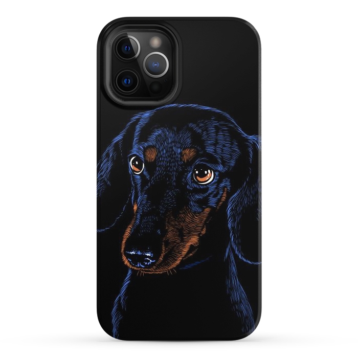 iPhone 12 Pro StrongFit Dachshund puppies dog by Alberto