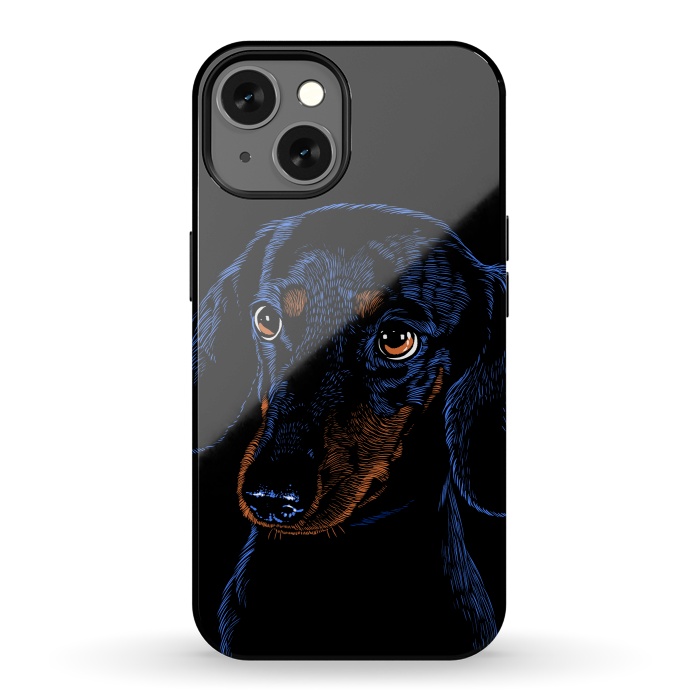 iPhone 13 StrongFit Dachshund puppies dog by Alberto
