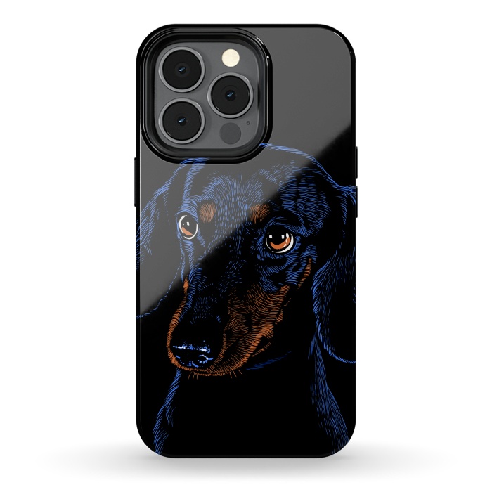 iPhone 13 pro StrongFit Dachshund puppies dog by Alberto