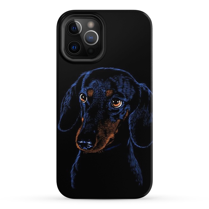 iPhone 12 Pro Max StrongFit Dachshund puppies dog by Alberto